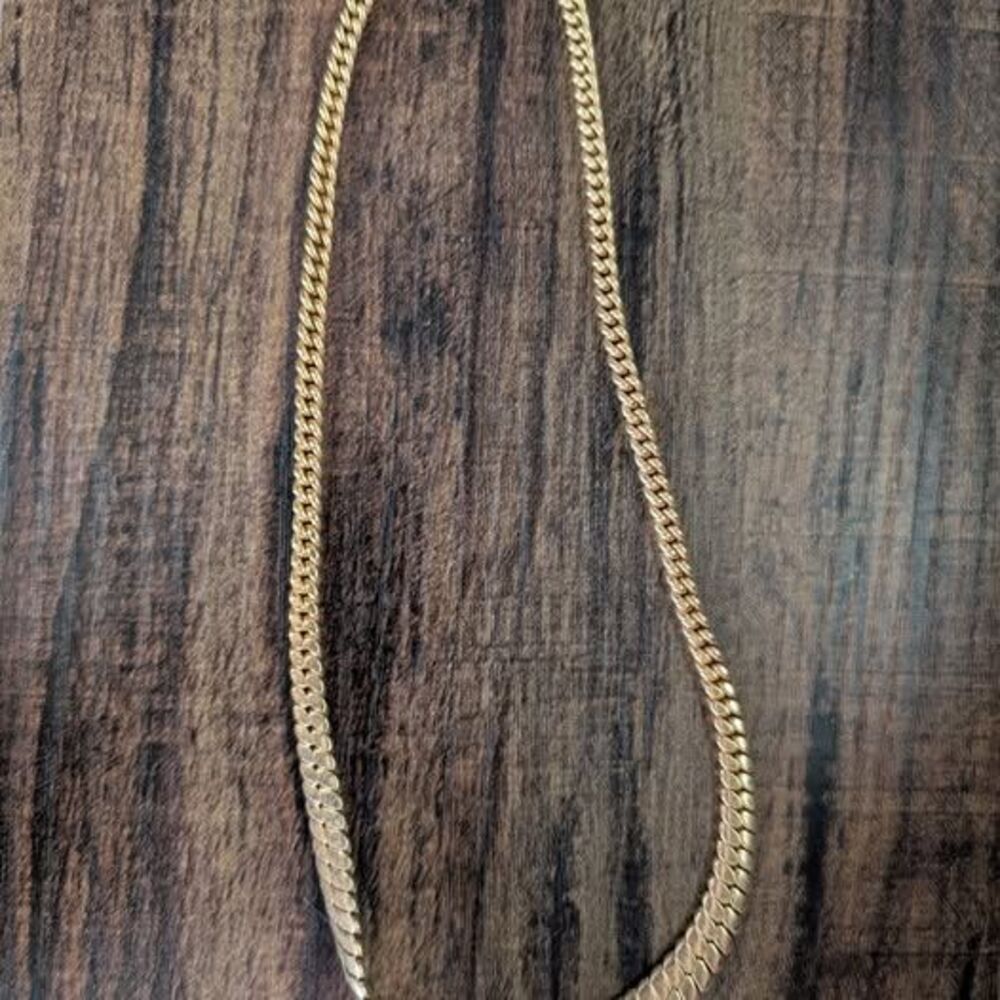 Vintage Napier Gold Tone Graduated Herringbone Statement Necklace